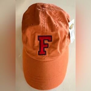 Fossil VINTAGE NWT Authentic Orange Hat with stitch F